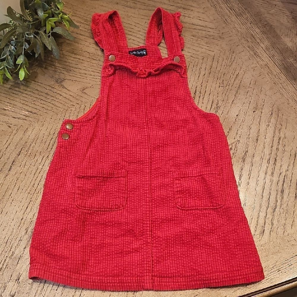 Cynthia Rowley Vibrant Red Curdory Overall Dress Size 8
